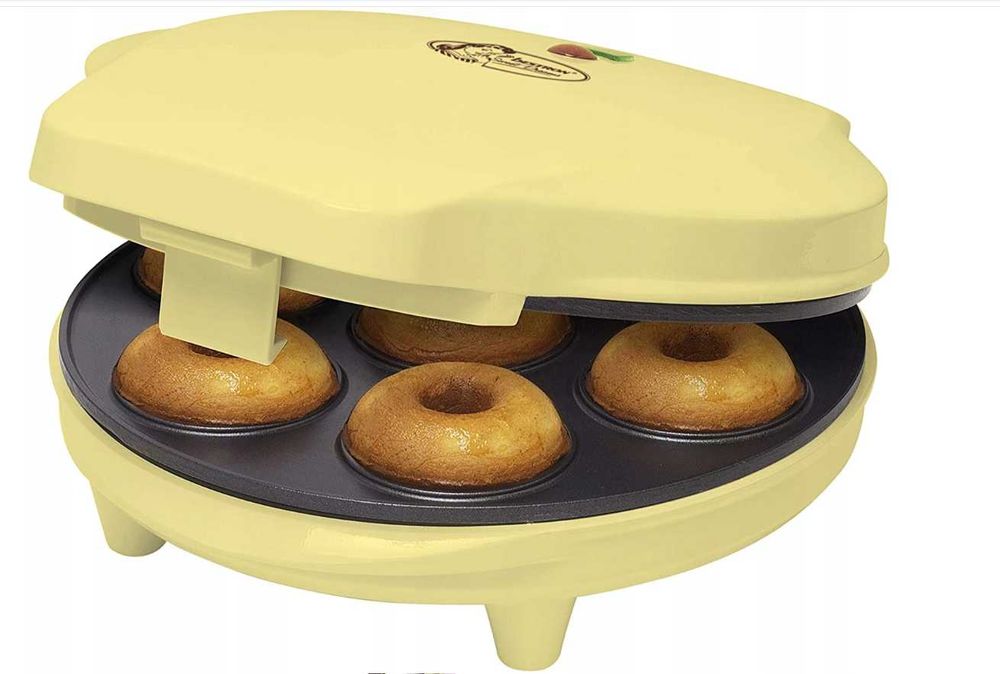 Opiekacz DONUT MAKER Bestron Sweet Dreams żółty/złoty 700 W