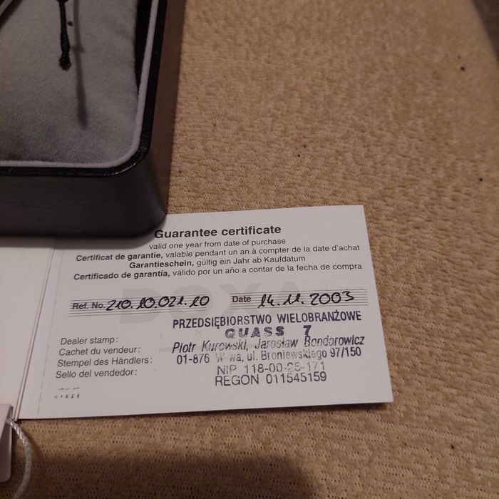 Doxa - zegarek męski szwajcarski