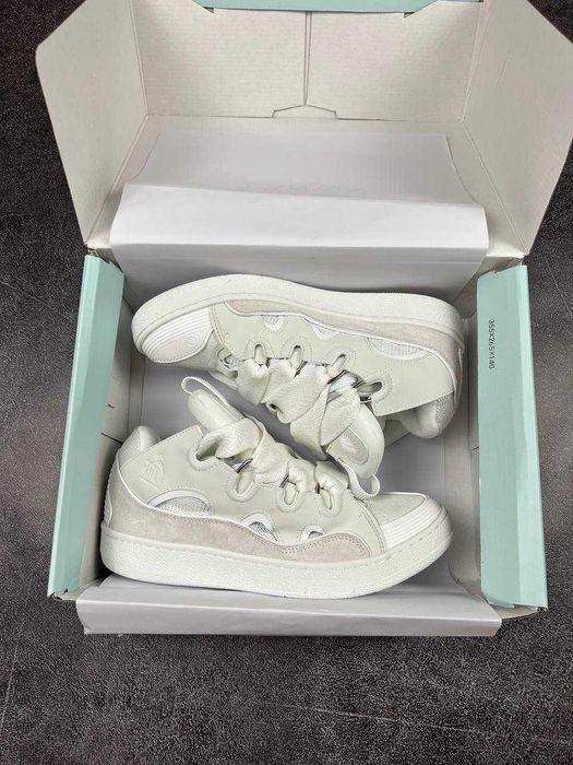 [БЕЗ ПРЕДОПЛАТ] Lanvin Curb Sneakers White Beige