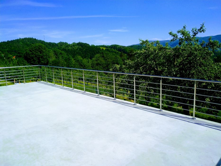 Balustrada nierdzewna balkonowa tarasowa INOX