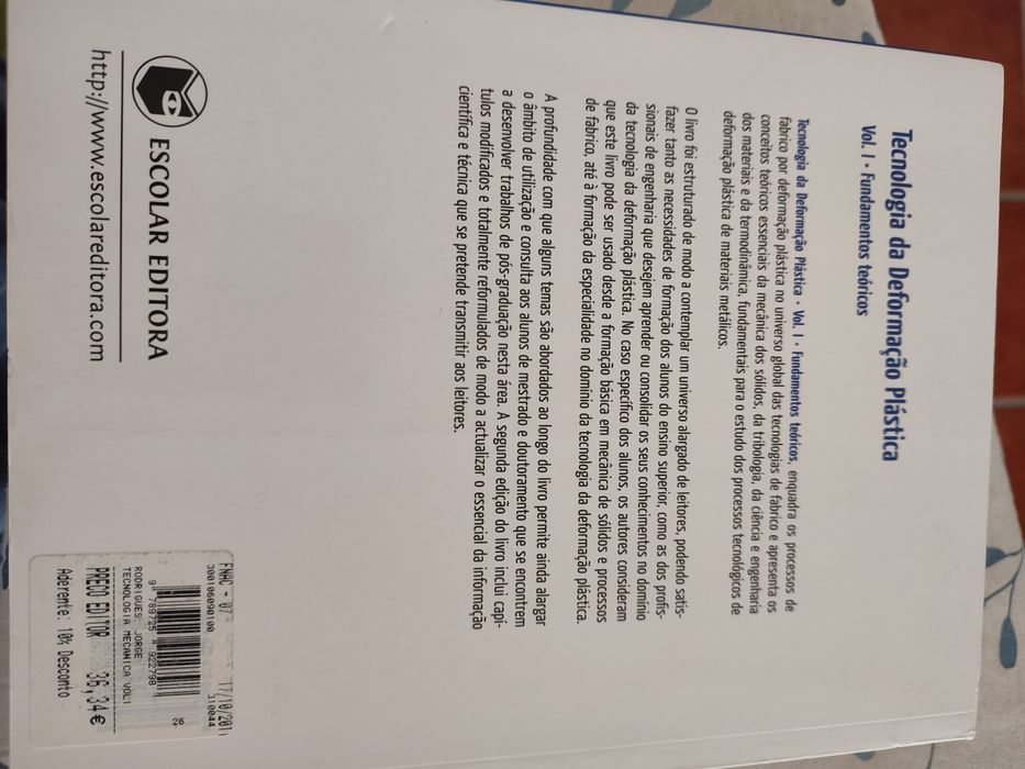 Vendo livro " tecnologia mecânica"