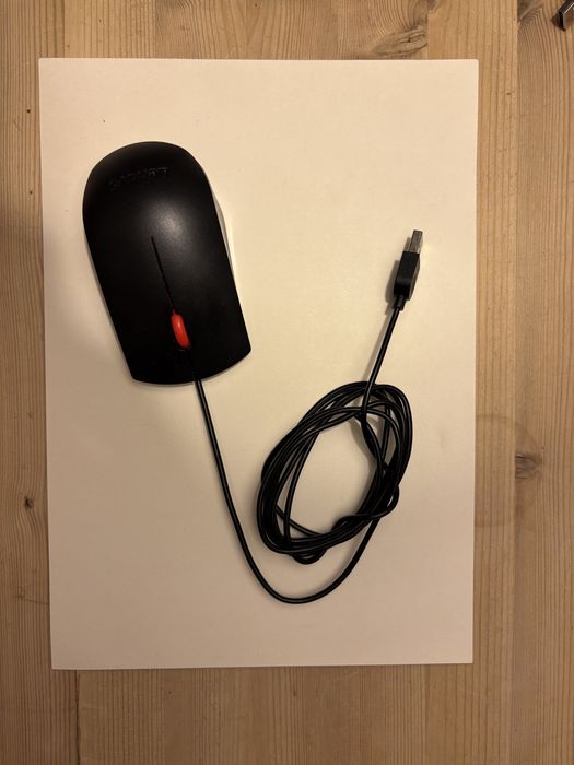 myszka do komputera Lenovo na kablu USB