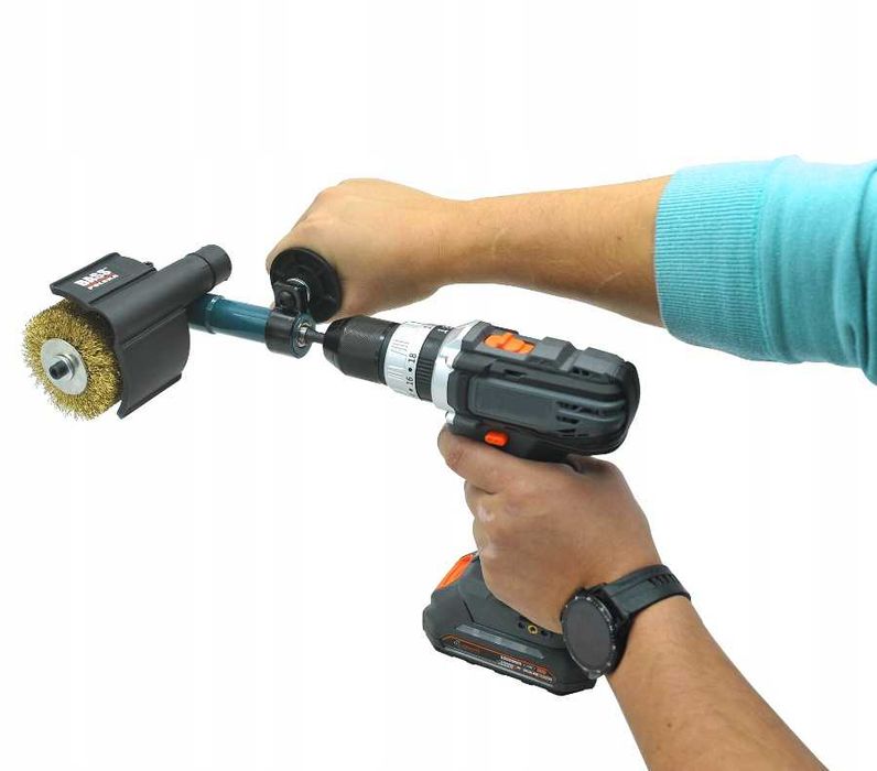 BASS POLSKA Adapter Przystawka Do Wkrętarki Szczotka Druciana BP9857