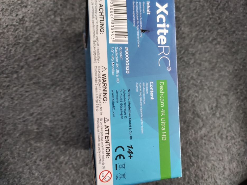 Wideorejestrator XciteRC 4k ultra HD