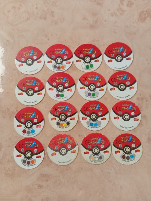 Tazos Pokémon originais Matutano