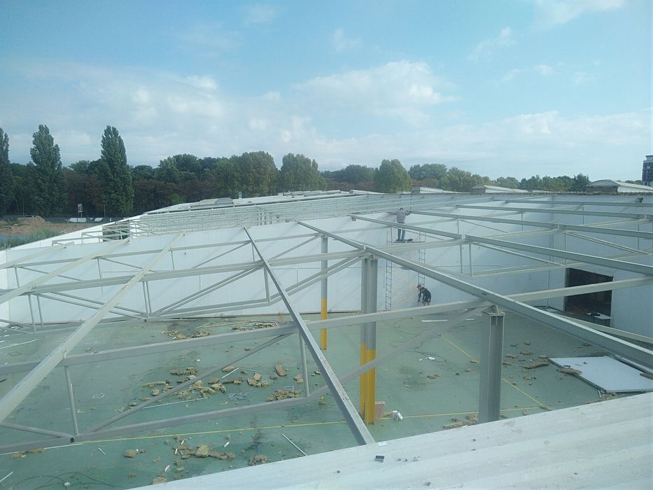 Ферма металева 13.5м, Ангар 13.5м × 42м, склад, навіс