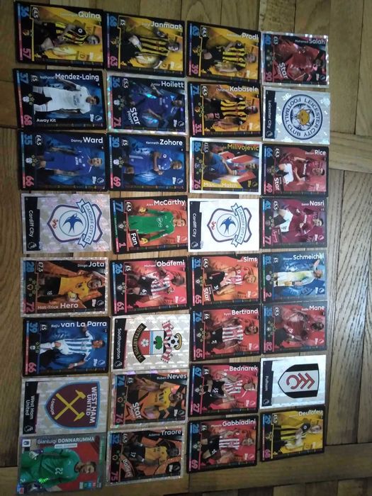 Kolekcjonerskie karty piłkarzy. Futbol game. Zestaw 96 szt.