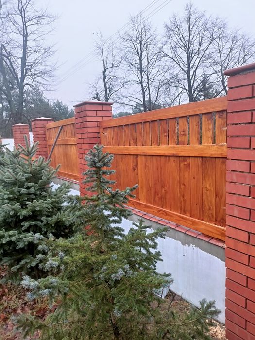 Płot brama furtka ogrodzenia drewniane
