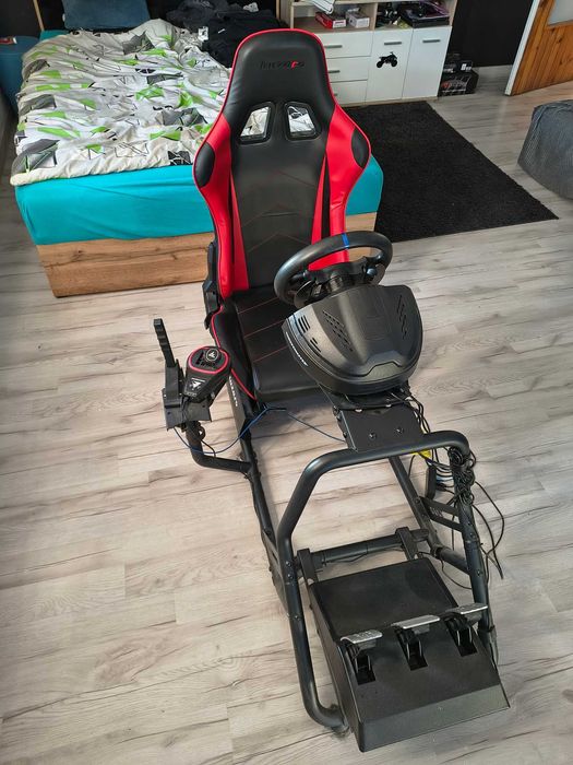 Zestaw gamingowy fotel z kierownicą