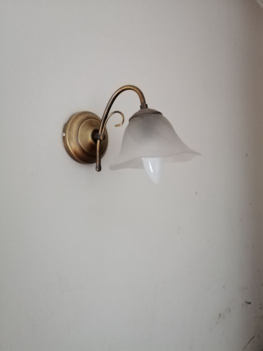 Candeeiros em estanho/vidro