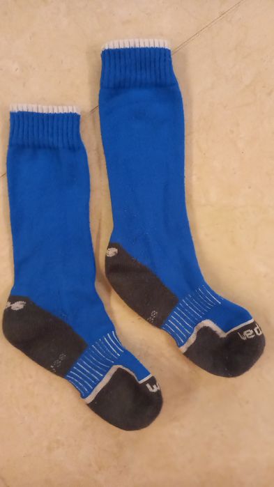 Skarpetki niebieskie skarpety zimowe ciepłe narty snowboard 35-38 Wedz