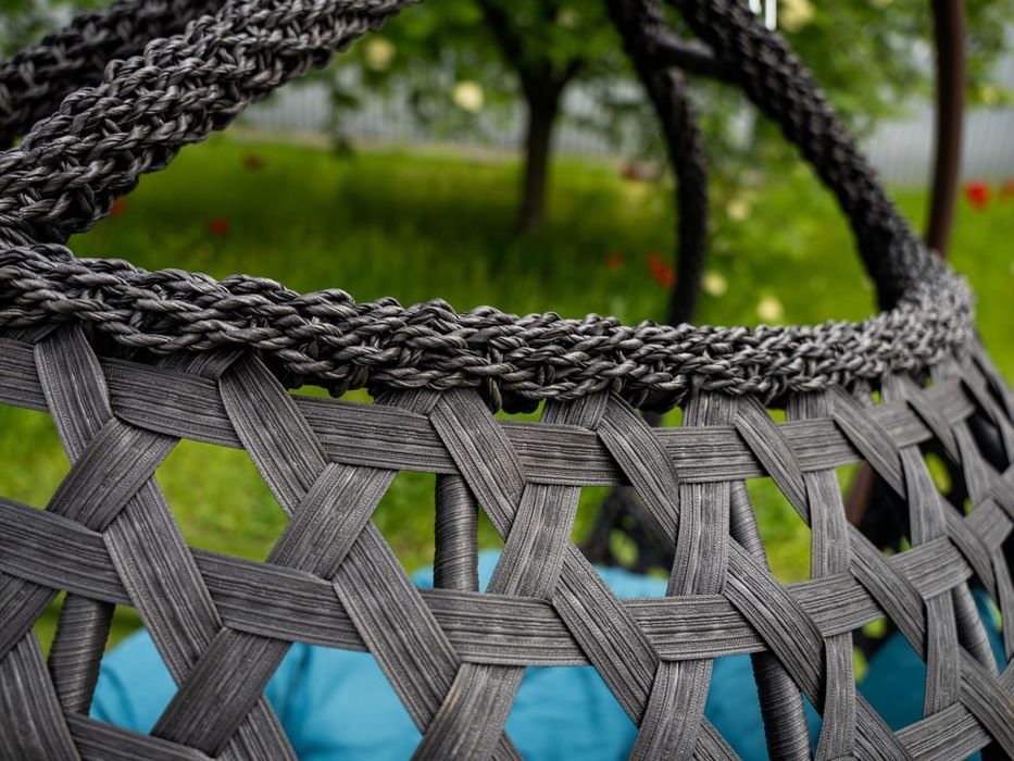 Качели садовые из ротанга Галант люкс Подвесное кресло кокон для двоих