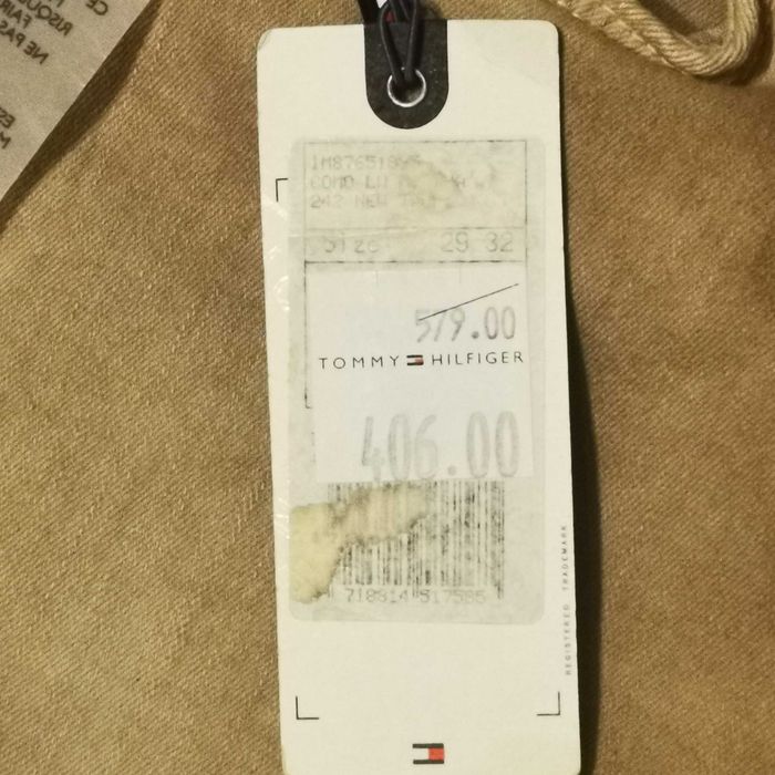 Beżowe spodnie Tommy Hilfiger damskie