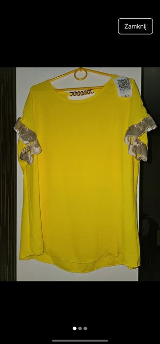 Komplet piękny żółty