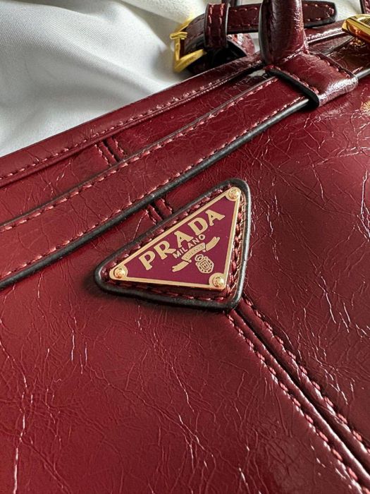 АКЦІЯ!!!ЗАЛИШИЛОСЬ 2 /Шкіряна Сумка Prada Medium Leather Burgundy