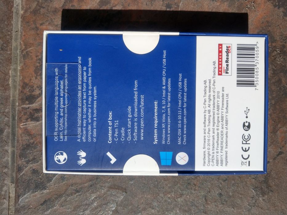 Построковий ручний сканер C-pen TS1