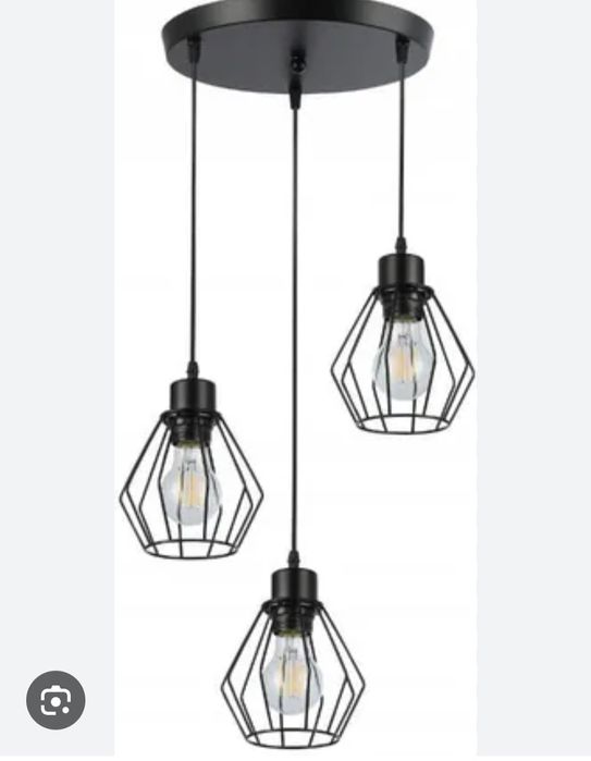 Wisząca lampa sufilowa loft