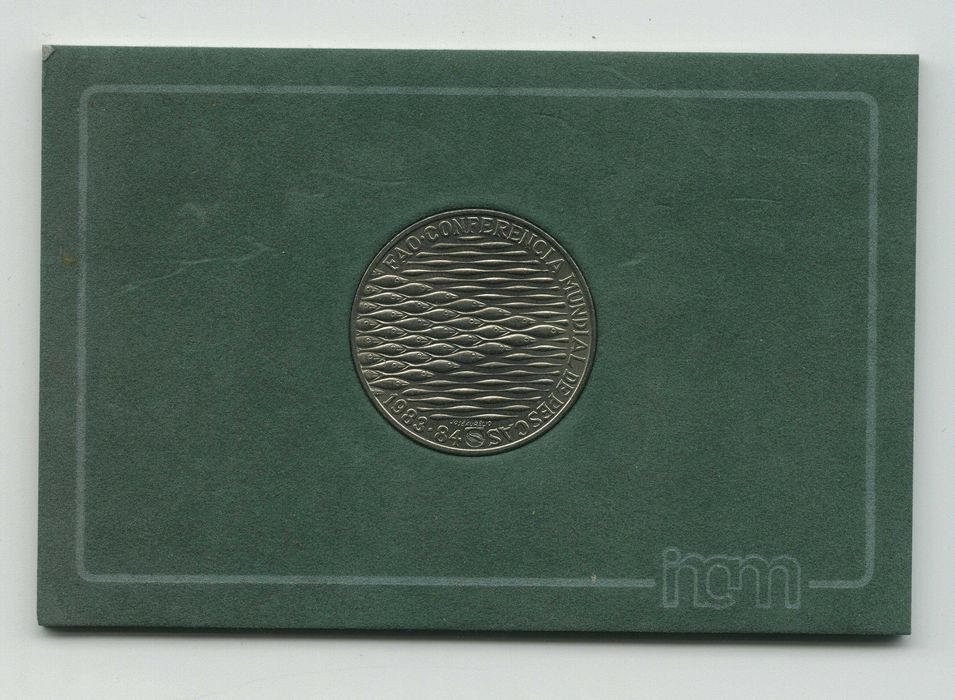 Moeda de 250$00 - Conferência Mundial das Pescas - FAO