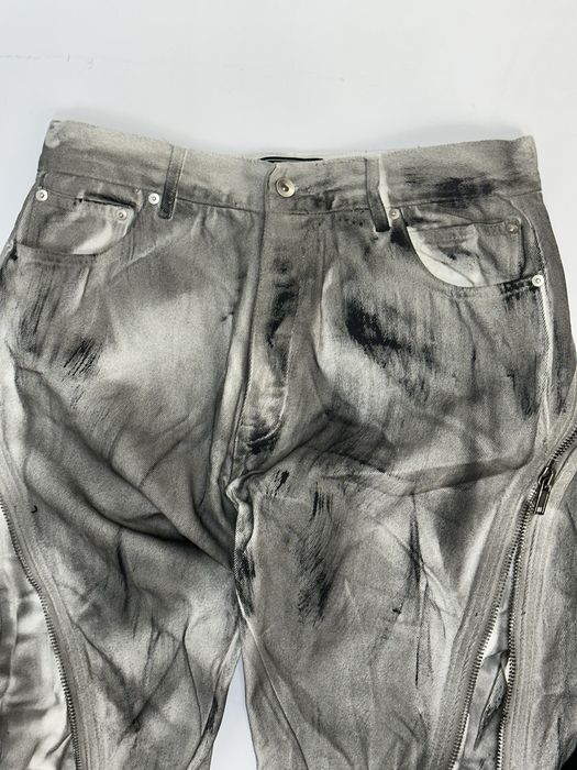Rick Owens BANANA type faded opium archive джинси сині джинсы клеш M L