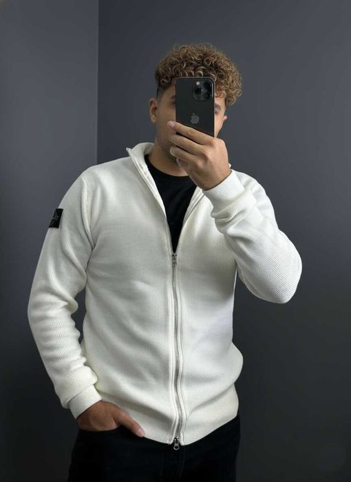 Кардиган Stone Island / кофта стоун айленд в'язана зіп