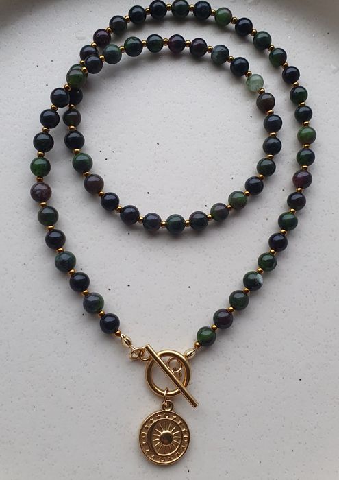 Naszyjnik Agat zielony