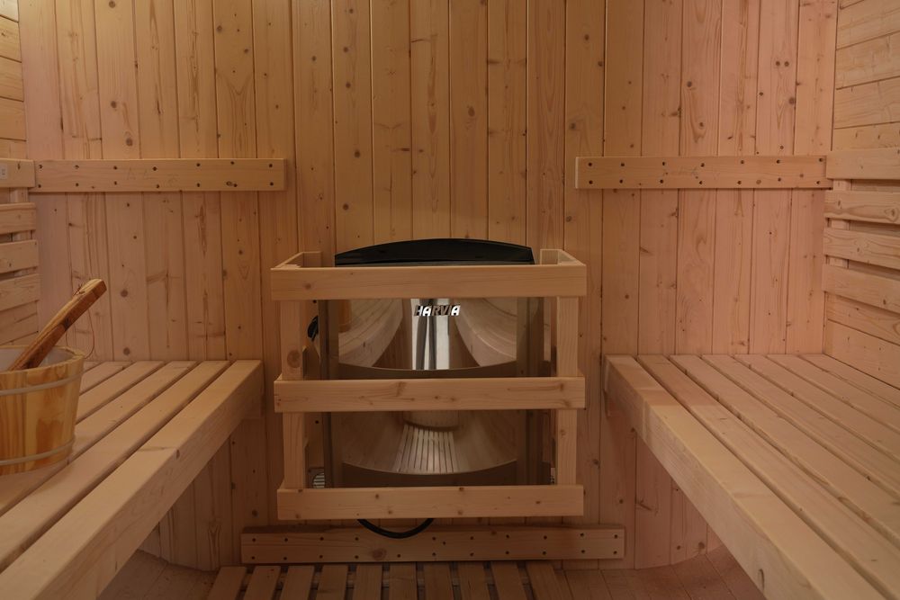 Sauna Fińska BECZKA QUADRO 6os piec Harvia 8KW