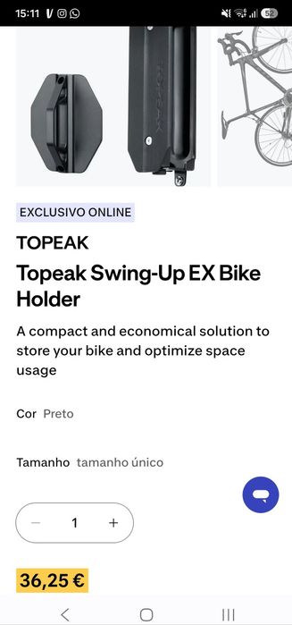 Suporte bicicleta na parede