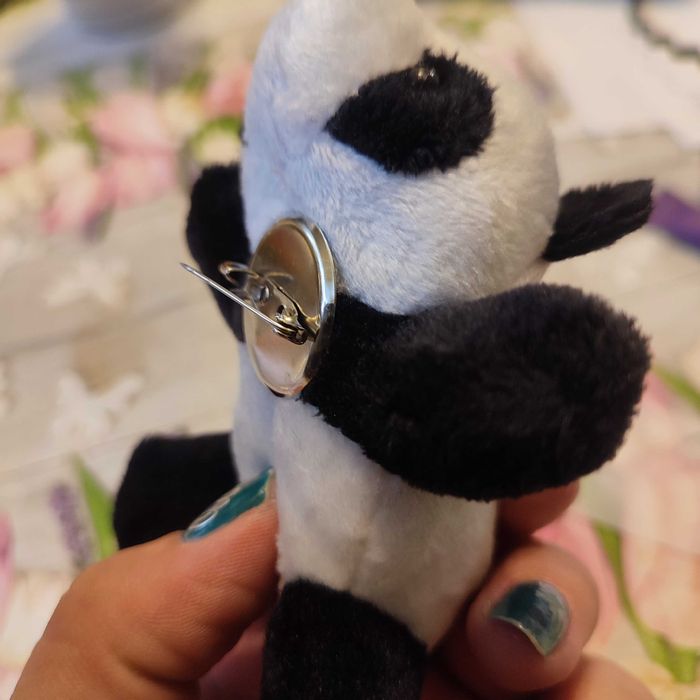 Przesłodka panda, broszka