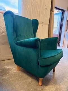 !!! WYPRZEDAŻ EKSPOZYCJI !!! Fotel z podnóżkiem