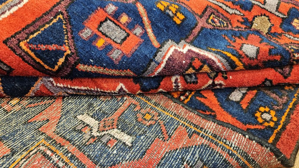 Hamadan, oryginalny stary perski dywan ręcznie tkany 130x204