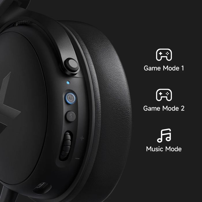 Гарантія‼️ Mchose V9 Pro Black бездротові ігрові навушники HiFi 7.1