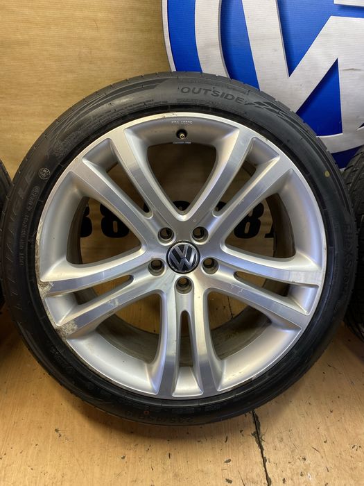 Диски R-Line  з новими літніми шинами 235/45 R19 5x112 шини титати