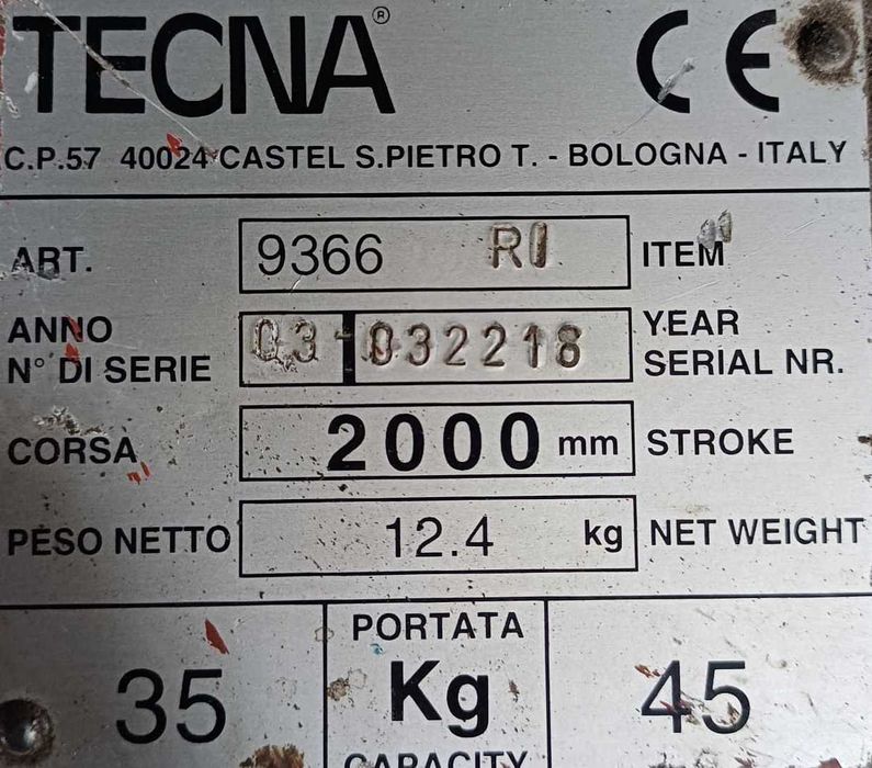 Balanser linkowy 9366 TECNA 35-45kg 2000mm