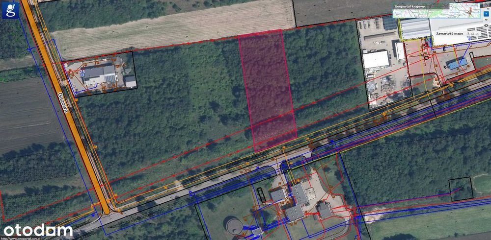 Działka 4950m² z mediami, asfaltowy dojazd