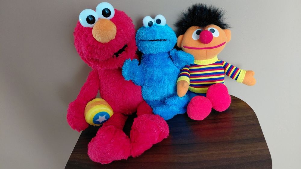 3 maskotki Ulica Sezamkowa