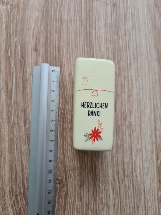 Mini wazonik, dekoracją, podziękowanie.