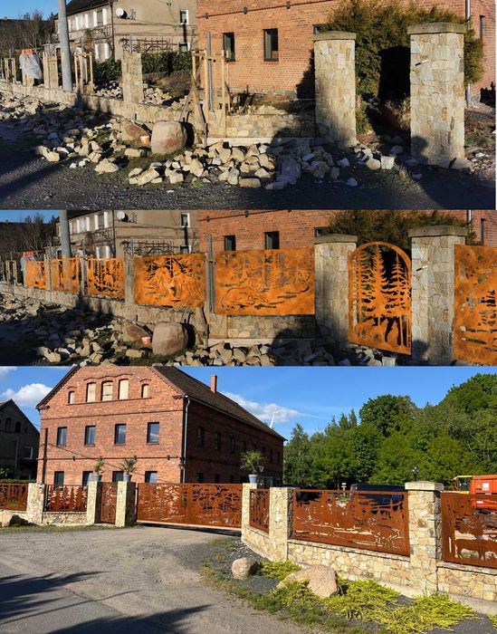 Ogrodzenie CNC projektowanie DXF-programowanie LASER ,PLAZMA ,WATERJET