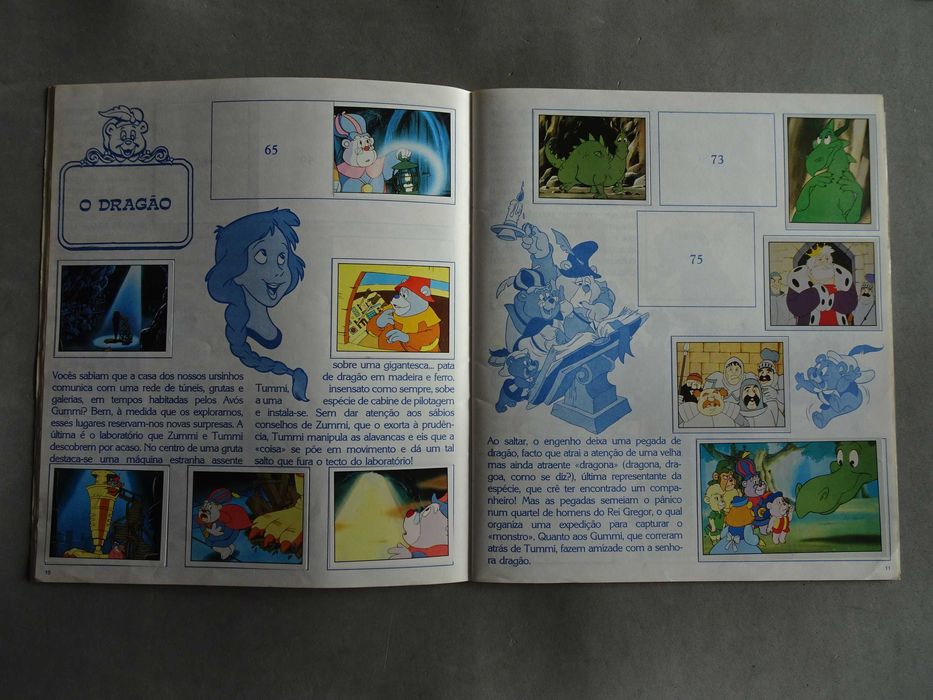 Caderneta de cromos Gummi Bears (tem 164 cromos) Panini Morumbi