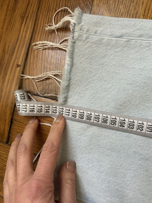 Прямые джинсы голубые высокая талия zara hm