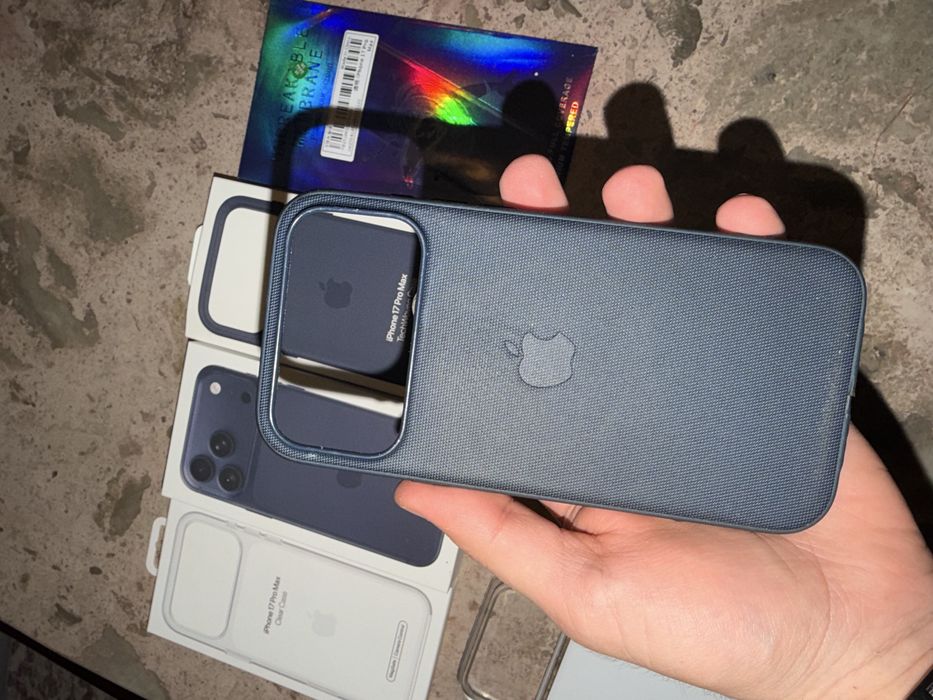 iPhone 17 Pro Max 512GB Azul escuro e Bracelete Loop Milanesa de 46 mm original