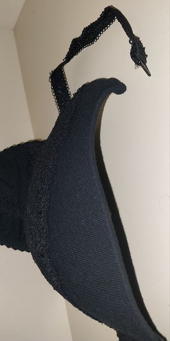 Новий 80А Пушап 95% Бавовна SEALINE чорний бюстгальтер, знімні бретелі