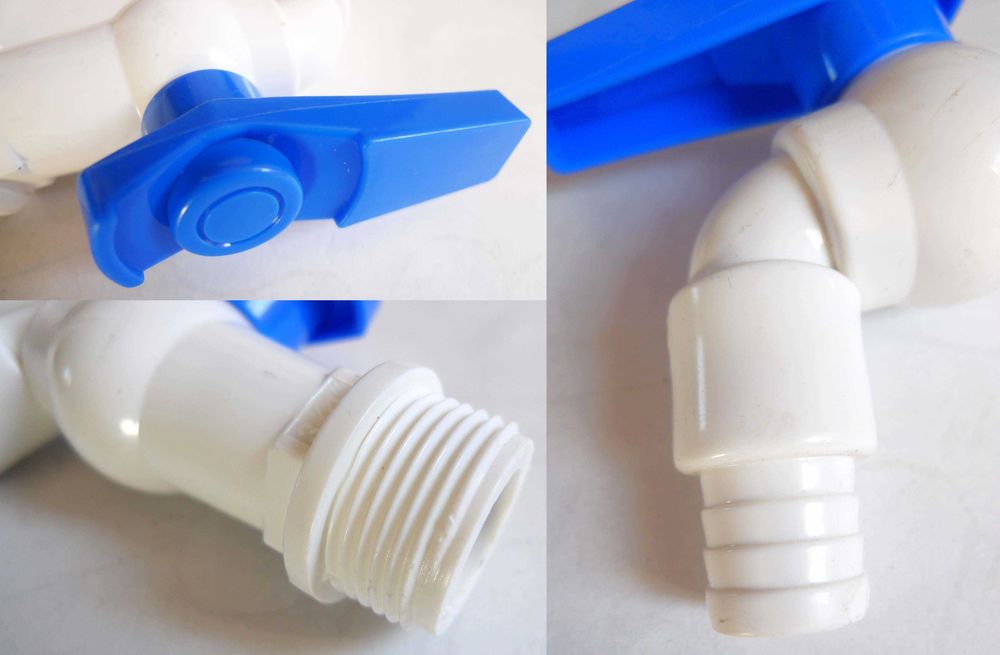 Kran 3/4" do zbiornika Mauzer + redukcja 6cm na 3/4 cala