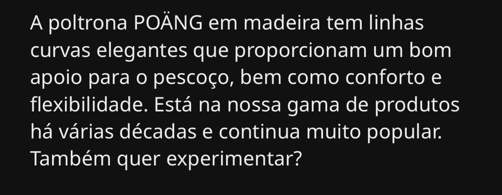 Poltrona  do ikea
