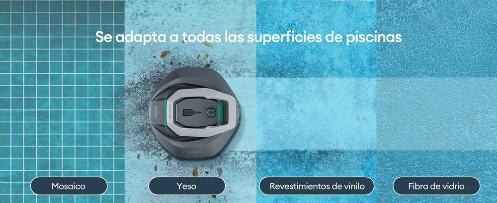 Robot aspirador de piscina com aplicação, recolha sem gancho