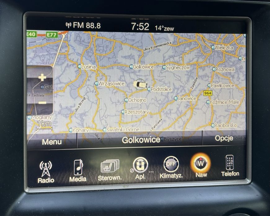 Radio jeep dodge harmman uconnect 8.4 polski mapy stan idealny