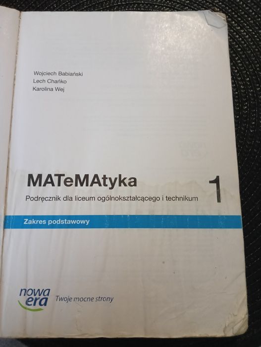 Podręcznik do matematyki 1