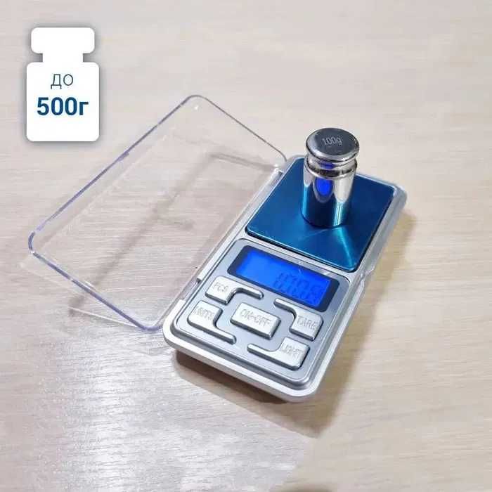 Високоточні міні-кишенькові ваги до 500г/0,01 г, точні цифрові