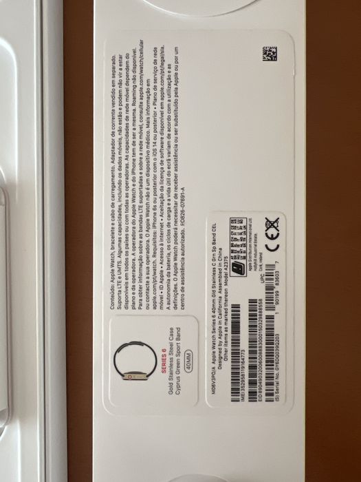 Apple Watch Series 6 40mm GPS + carregador + 3 pulseiras