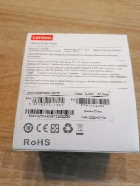 Smart Watch Lenovo HW25P NOWY, Idealny! 100% sprawny komplet, prezent