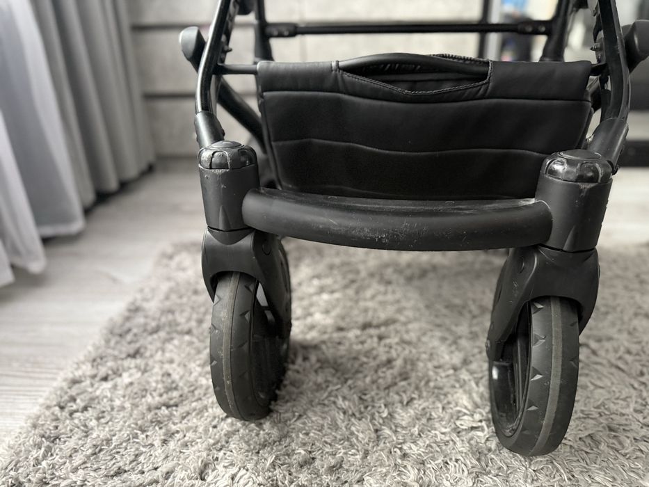 Wózek 2w1 Junama Diamond szary + gratis nosidelko cybex